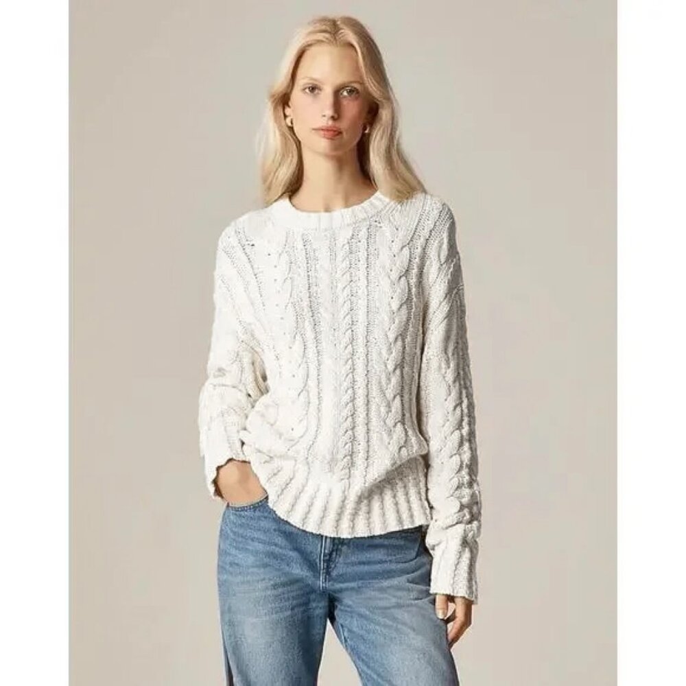 Jcrew Cotton cable-knit sweater Size Small